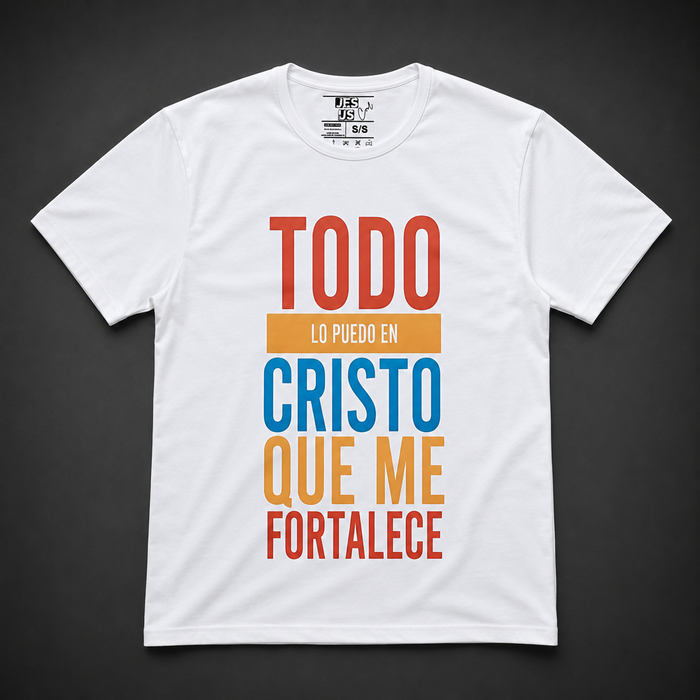 Playera Premium - Todo lo puedo en Cristo